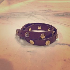Tory Burch wrap bracelet -tan